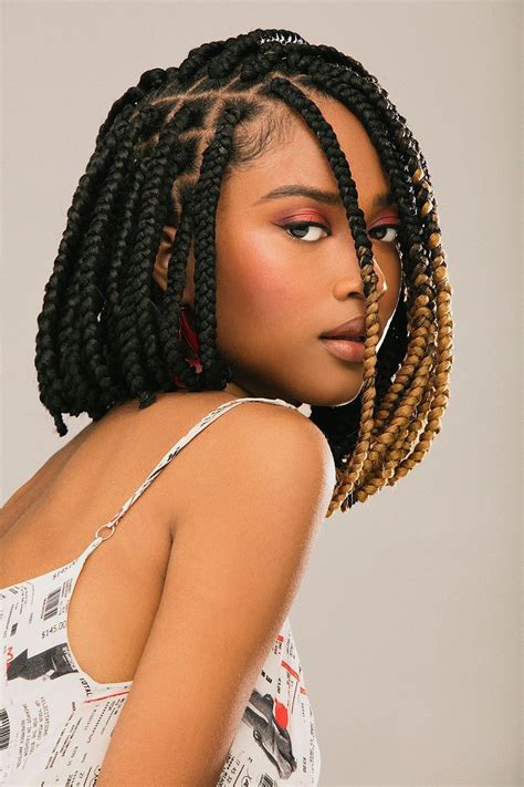 hairstyles with short box braids